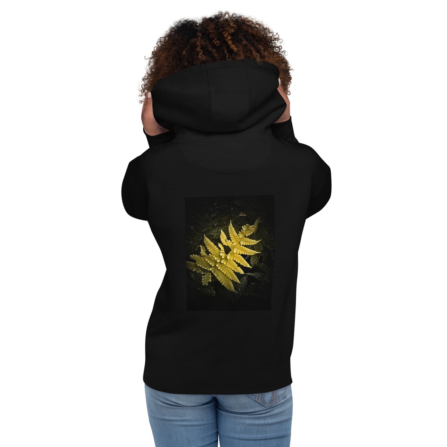 Golden Fern in the Shadows - Unisex Hoodie - LOMWILD