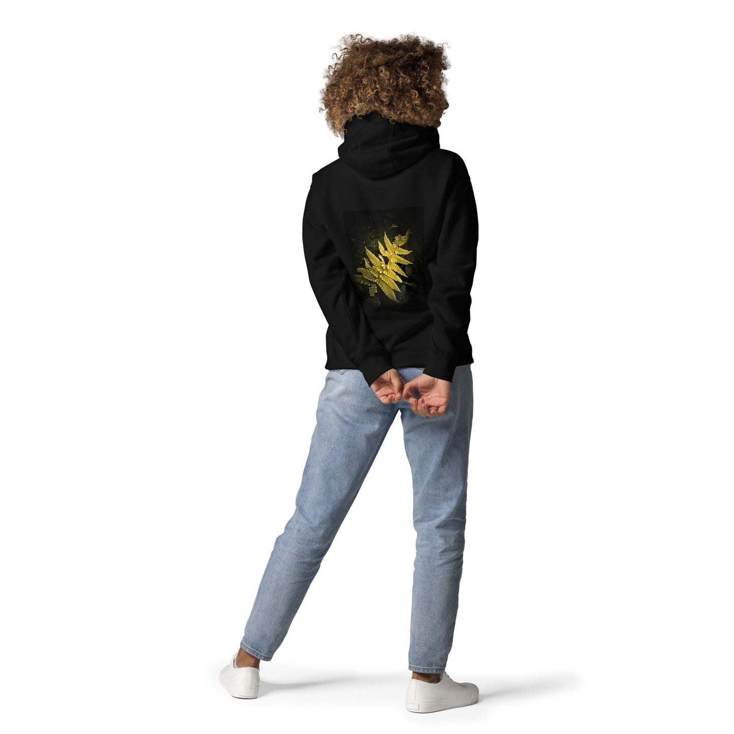 Golden Fern in the Shadows - Unisex Hoodie - LOMWILD