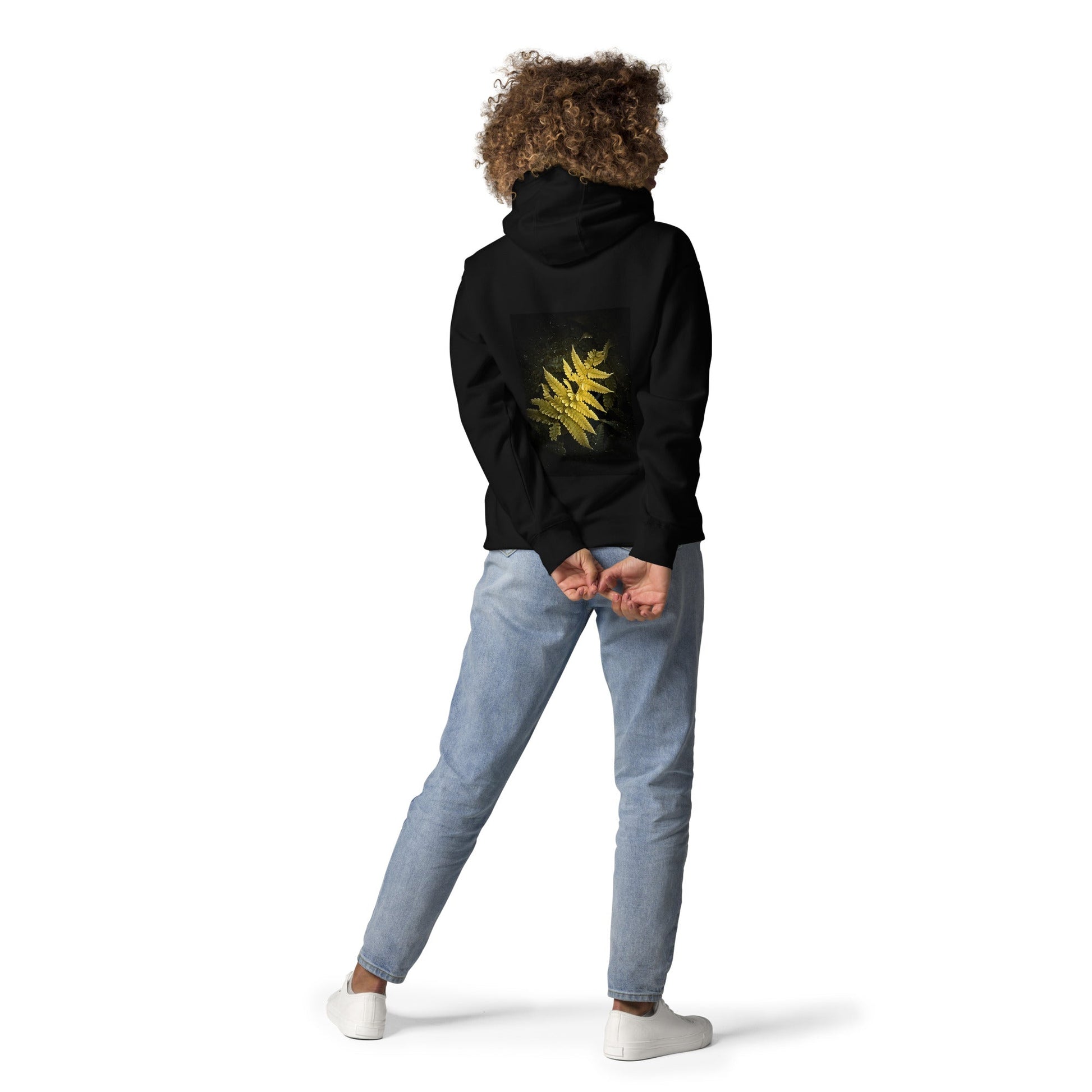 Golden Fern in the Shadows - Unisex Hoodie - LOMWILD