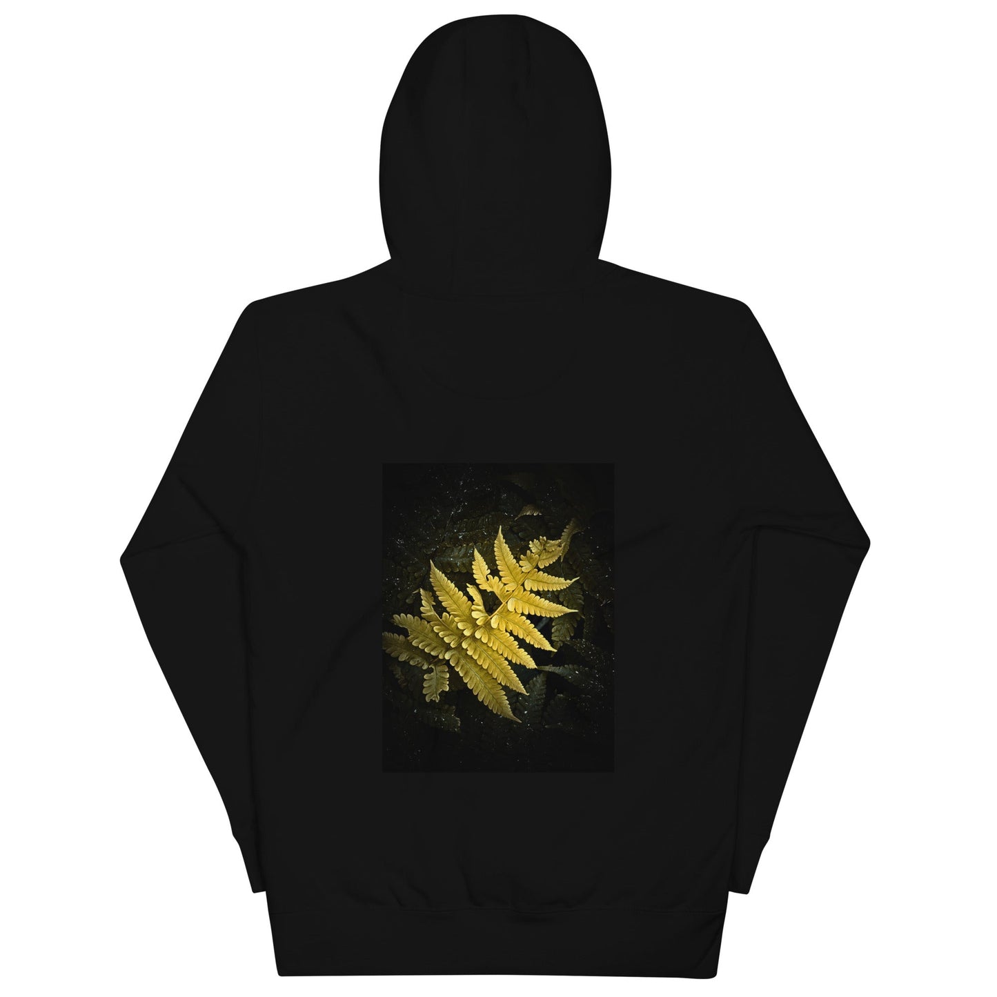 Golden Fern in the Shadows - Unisex Hoodie - LOMWILD