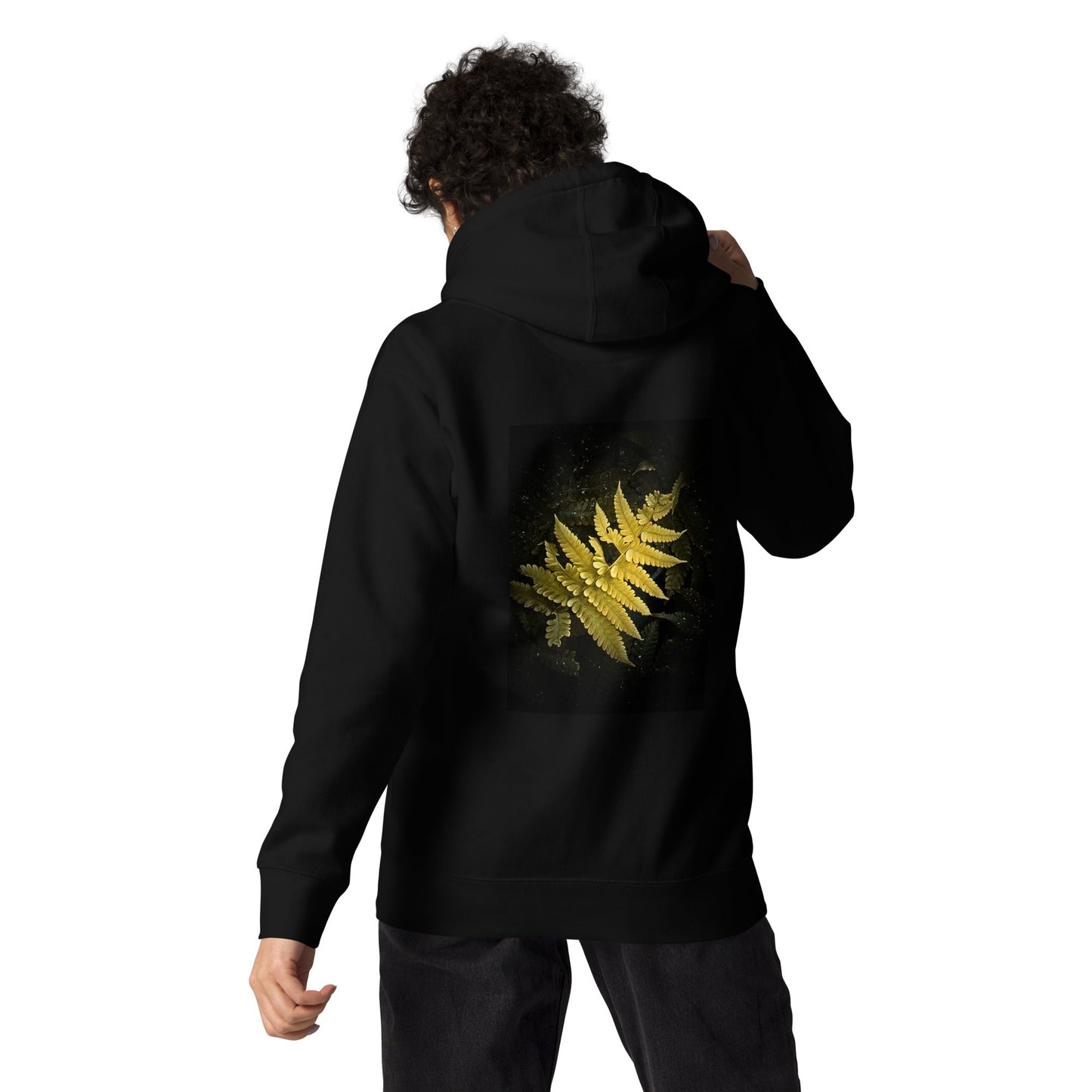 Golden Fern in the Shadows - Unisex Hoodie - LOMWILD