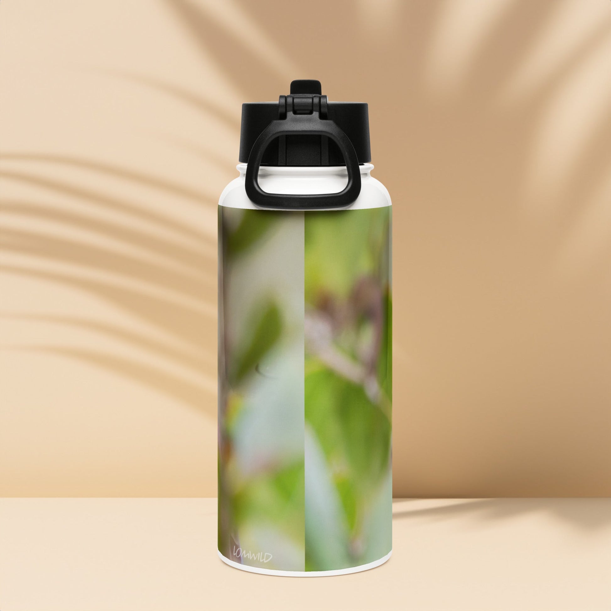 Northern Cardinal Stainless Steel Water Bottle with Straw Lid | LOMWILD - LOMWILD