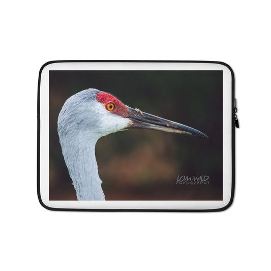 Sandhill Crane Laptop Sleeve – LOMWILD Wildlife Photography Collection - LOMWILD